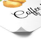 De perfecte peer Bruiloftsborrel Coffeebar Poster (Hoek)