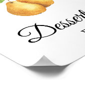 De perfecte peer Bruiloftsborrel Dessertbar Poster (Hoek)