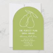 De perfecte peer handgetekende Vrijgezellenfeest Kaart (Achterkant)