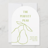 De perfecte peer handgetekende Vrijgezellenfeest Kaart (Voorkant)