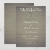 De perfecte peer - Orchard thema bruiloft Kaart (Voorkant / Achterkant)