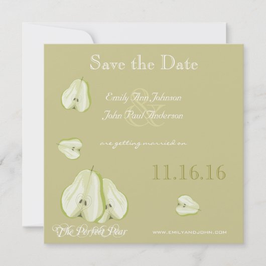 De perfecte peer Save the Date (Voorkant)