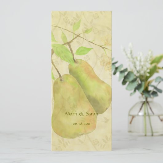 De  perfecte perenuitnodiging kaart (Staand voorkant)