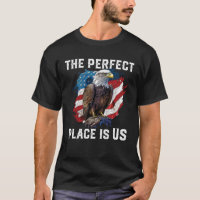 De perfecte plek is Amerikaanse kale adelaar Ameri