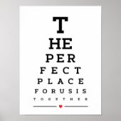 De perfecte plek voor ons is een ooggrafiek. poster (Voorkant)