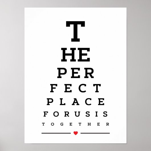 De perfecte plek voor ons is een ooggrafiek. poster (Voorkant)