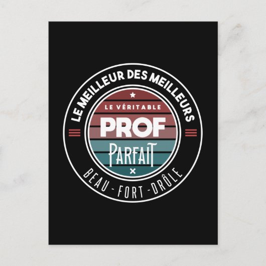 De perfecte prof briefkaart (Voorkant)