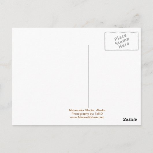 De perfecte reis Alaska Briefkaart (Achterkant)