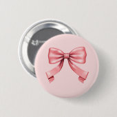 De perfecte roze boog ronde button 5,7 cm (Voorkant /achterkant)