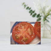 De perfecte Slice Tomato Briefkaart (Staand voorkant)