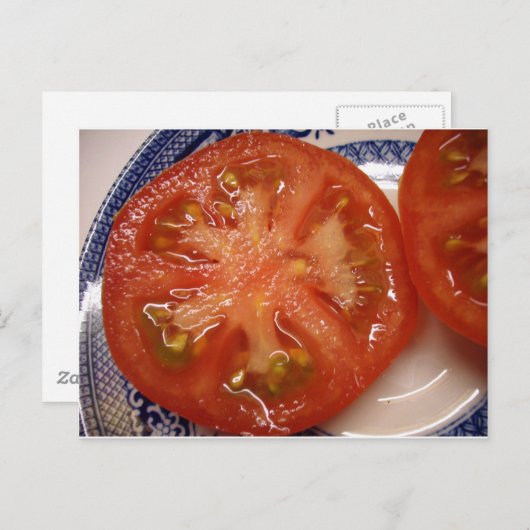 De perfecte Slice Tomato Briefkaart (Voorkant / Achterkant)
