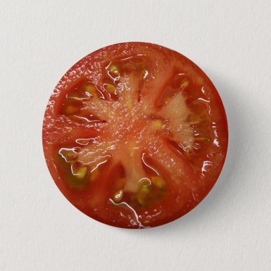 De perfecte Slice Tomato Ronde Button 5,7 Cm (Voorkant)