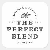 De perfecte Sticker voor het bruiloft van het Over (Voorkant)