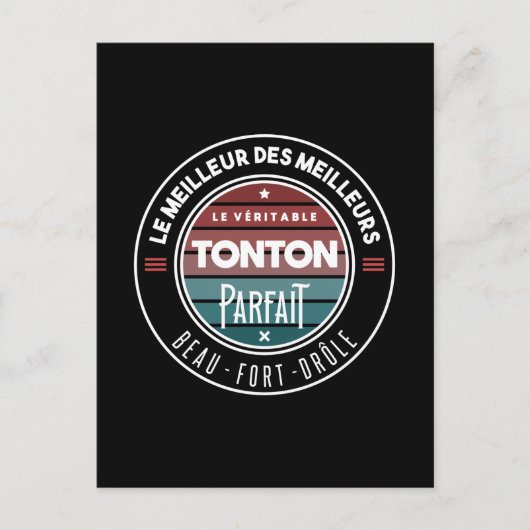 De perfecte tonton briefkaart (Voorkant)