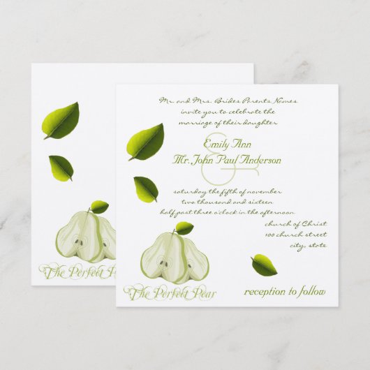 De perfecte uitnodiging voor het huwelijk (Voorkant / Achterkant)