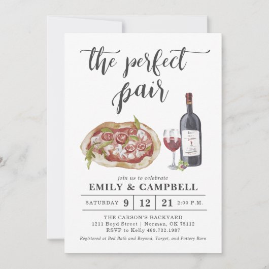 De perfecte uitnodiging voor het paar (Voorkant)