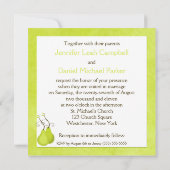 De perfecte uitnodiging voor 'Pear'-bruiloft (Achterkant)