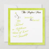 De perfecte uitnodiging voor 'Pear'-bruiloft (Voorkant)