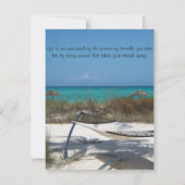 De perfecte uitnodiging voor strandbruiloft.... (Voorkant)