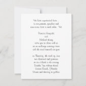 De perfecte uitnodiging voor strandbruiloft.... (Achterkant)