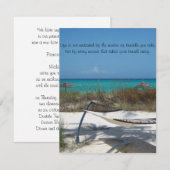 De perfecte uitnodiging voor strandbruiloft.... (Voorkant / Achterkant)