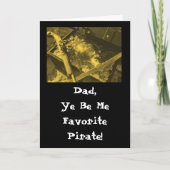 De perfecte Vaderdag kaart voor een piraat! (Voorkant)
