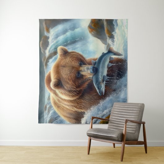 De perfecte vangst wandkleed (In situ)