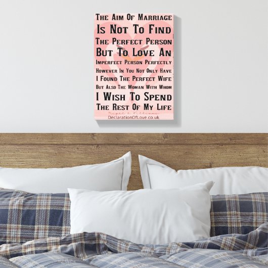 De perfecte vrouw canvas afdruk (Insitu (Slaapkamer))