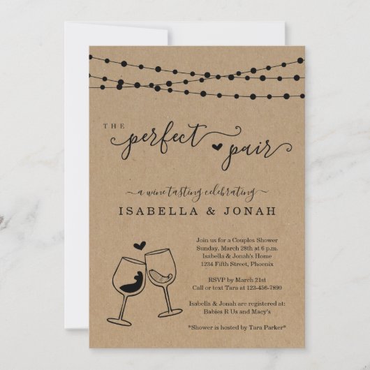 De perfecte wasbak voor de perfecte parelwijn kaart (Voorkant)