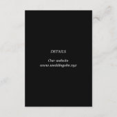 De perfecte wedstrijd tennis thema bruiloft informatiekaartje (Achterkant)