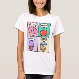 De perfecte zomertraktaties Donut, Cherry Ice Bubb T-shirt