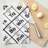 De periodieke balk theedoek (Quarter Fold)