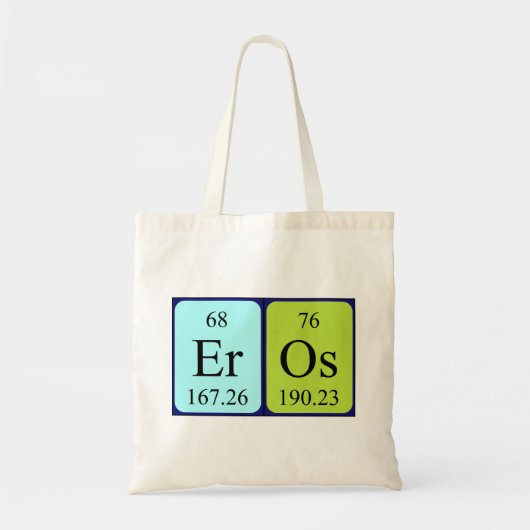 De periodieke canvas tas van de Naam van Eros (Voorkant)