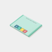 De periodieke Elementen van de Lijst van de Leerde Post-it® Notes (Schuin)