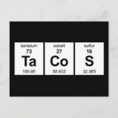 De Periodieke Lijst van taco's Briefkaart (Voorkant)