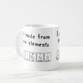 De periodieke mok van de de naamnaam van Bertrand (Voorkant links)