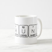 De periodieke mok van de lijstnaam van de Hunk van (Voorkant rechts)