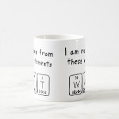 De periodieke mok van de lijstnaam van de looppas (Center)