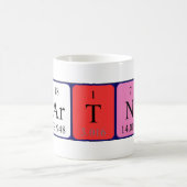 De periodieke mok van de lijstnaam van de partner (Center)