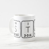 De periodieke mok van de lijstnaam van de stroom (Voorkant links)