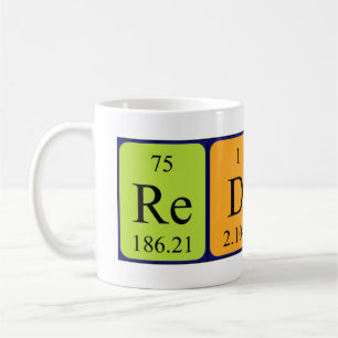 De periodieke mok van de lijstnaam van Redmond