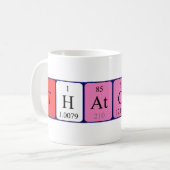 De periodieke mok van de lijstnaam van Thatcher (Voorkant links)