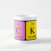 De periodieke mok van de Naam van Becky (Center)