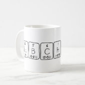 De periodieke mok van de Naam van de Chick van het (Voorkant links)