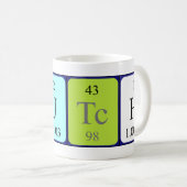 De periodieke mok van de Naam van de knoop (Voorkant rechts)