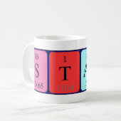 De periodieke mok van de Naam van de Stacy (Voorkant links)