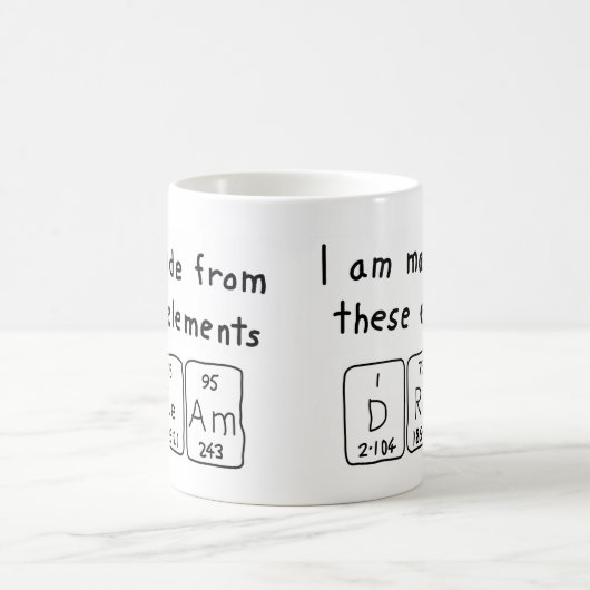 De periodieke mok van het droomwoord (Center)