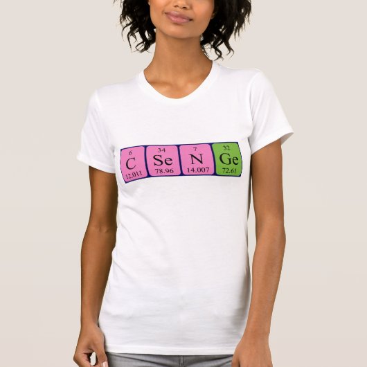 De periodieke shirt van de lijstnaam van Csenge (Voorkant)