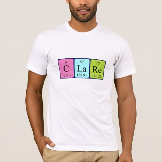 De periodieke shirt van de lijstnaam van de klasse (Voorkant)