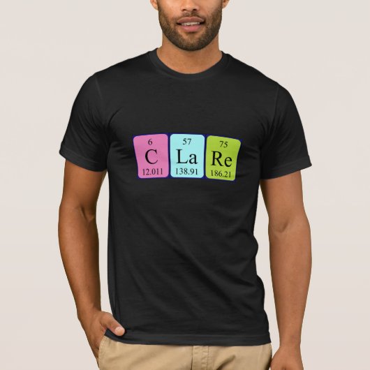 De periodieke shirt van de lijstnaam van de klasse (Voorkant)